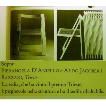 Sedia Trieste design Aldo Jacober Pierangela D'Aniello / Bazzani 1966